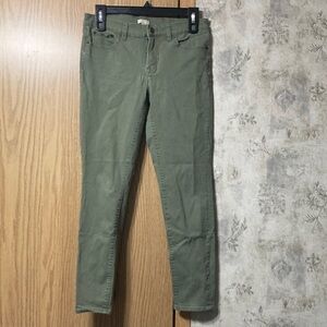 J. Crew Women’s Size 28 Olive Stretch Pants Pre-Owned